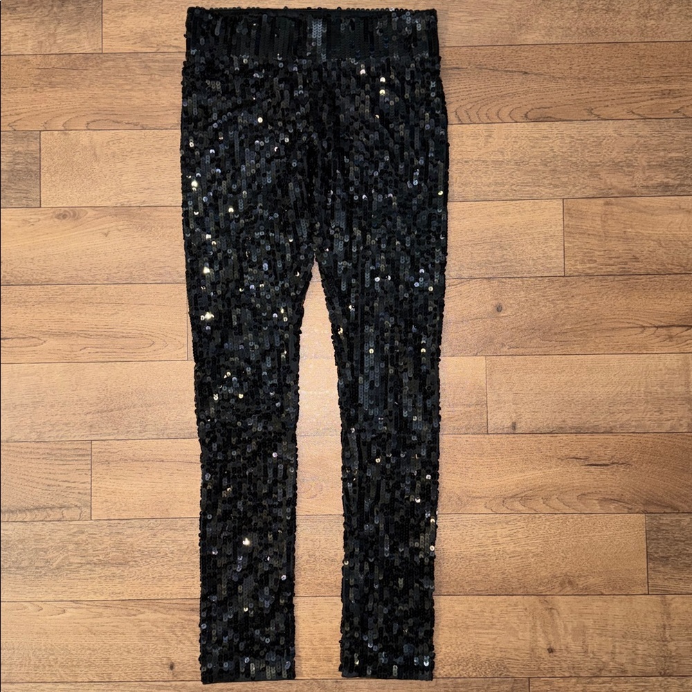 Y2K Victoria’s Secret PINK Size Small Sequin Leggings 2008 McBling Butt Spellout - Picture 3 of 17